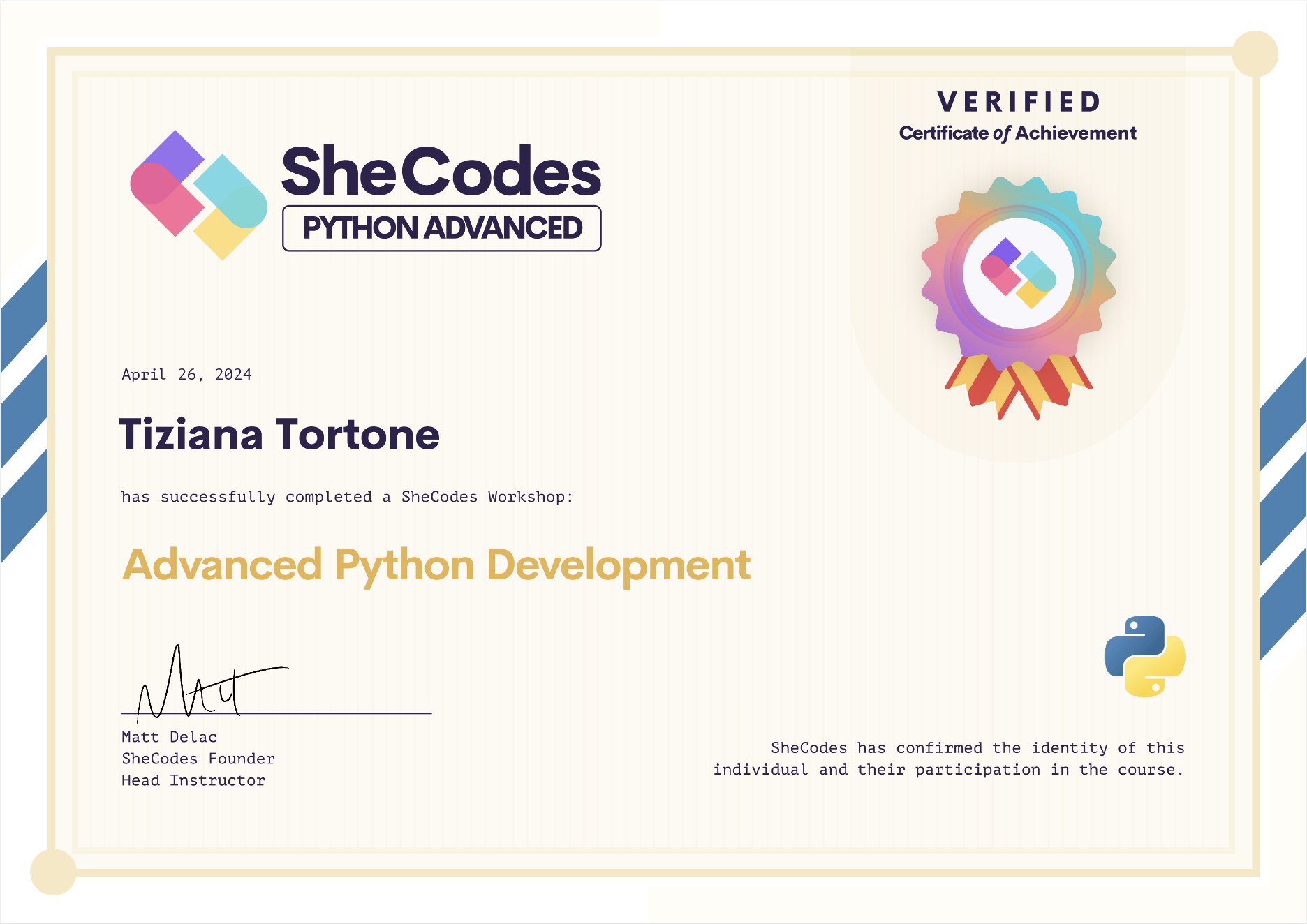 Python Certificate