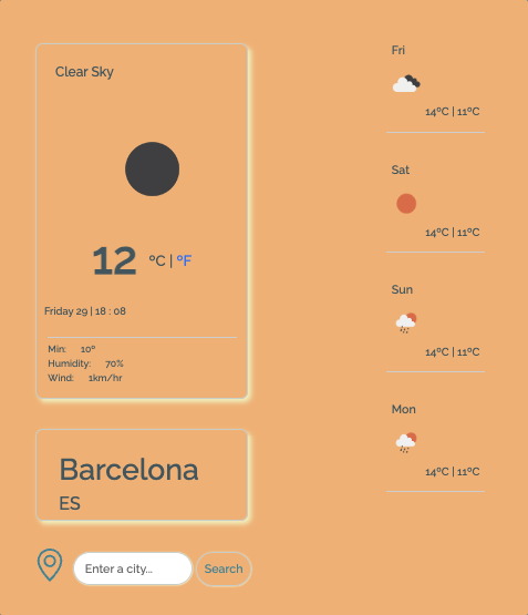 Vanilla Js Weather App